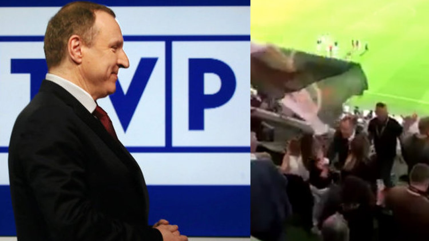 Jacek Kurski w pośpiechu opuszczał stadion Legii. Wszystko przez to, że przyszedł kibicować Lechii Gdańsk zamiast stołecznym piłkarzom.