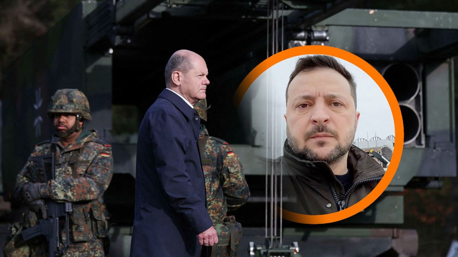 Wołodymyr Zełenski dziękuje kanclerzowi Niemiec Olafowi Scholzowi Kanclerz Niemiec Olaf Scholz i prezydent Ukrainy Wołodymyr Zełenski