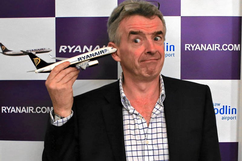 Ryanair chce zmienić swój wizerunek. Prezes Michael O'Leary mocno mu w tym przeszkadza
