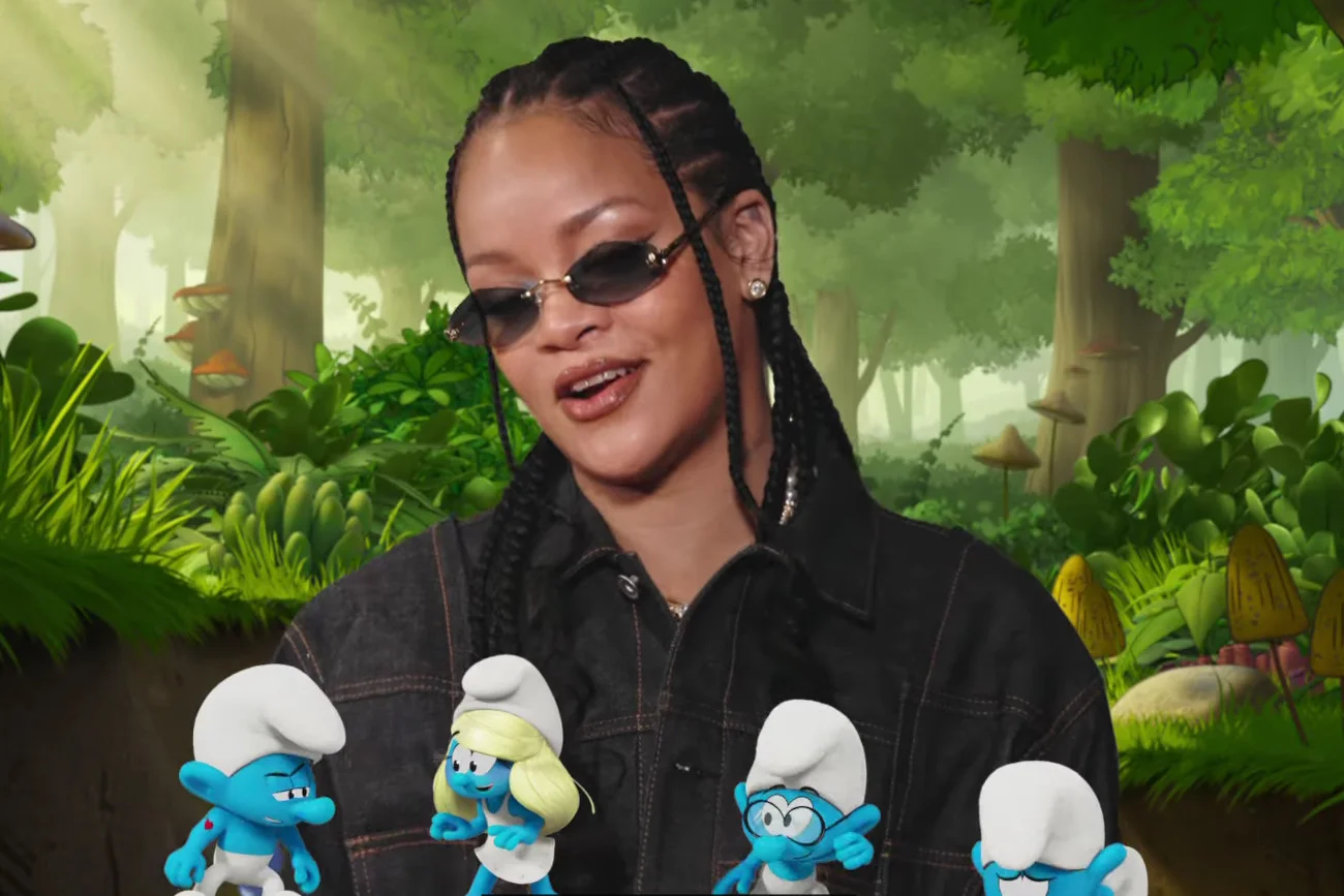 Rihanna wzięła udział w nowym filmie o Smerfach.