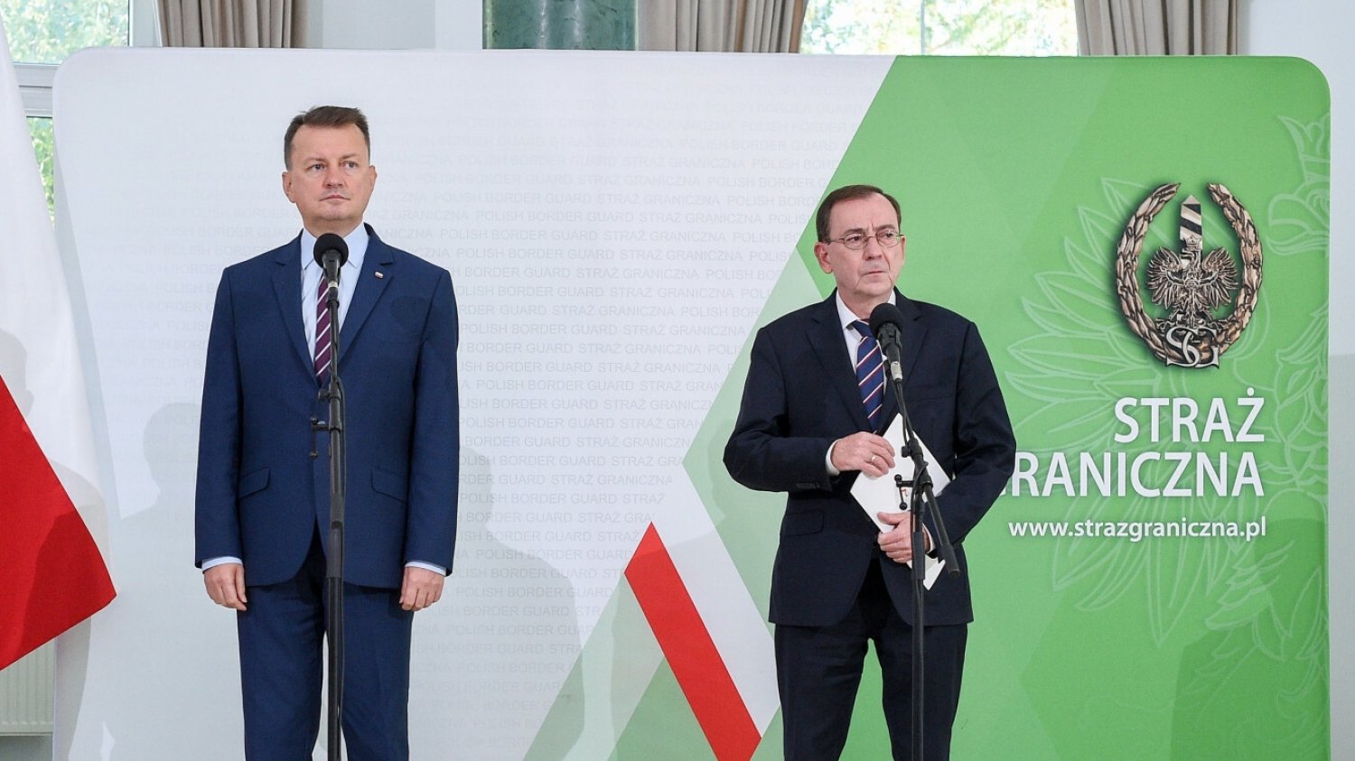 Konferencja o migrantach na granicy z Białorusią we wrześniu 2021 roku.
