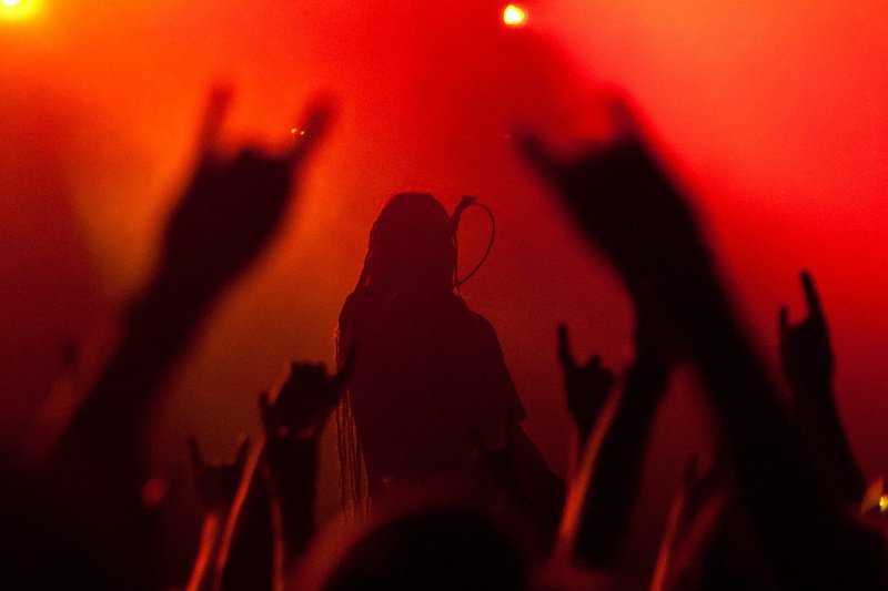 Na zdjęciu - występ Decapitated na festiwalu w Chmielnikach.