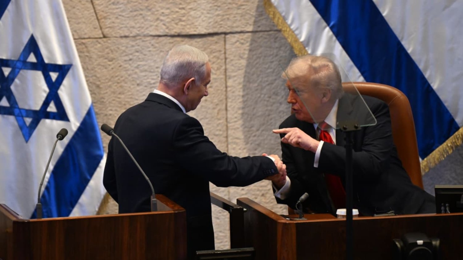 Zaskakujący sceny w Izraelu. Nagle przerwano przemówienie Trumpa