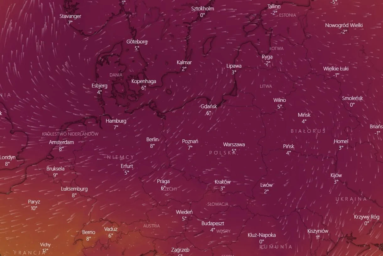 Antycyklon ma pojawić się w Polsce około 19 marca 2022 roku.