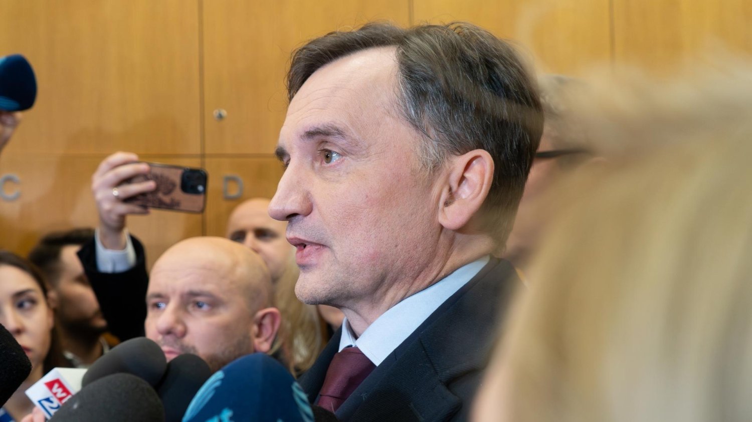 Ziobro wygłosił oświadczenie. Ziobro wygłosił oświadczenie.