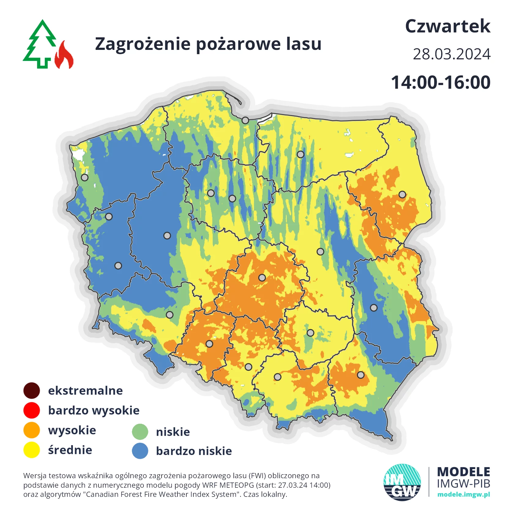 Zagrożenie pożarowe w Polsce
