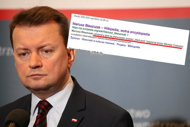 Ktoś strollował Mariusza Błaszczaka w iście genialny sposób. Jego profil na Wikipedii nie spodoba się ministrowi