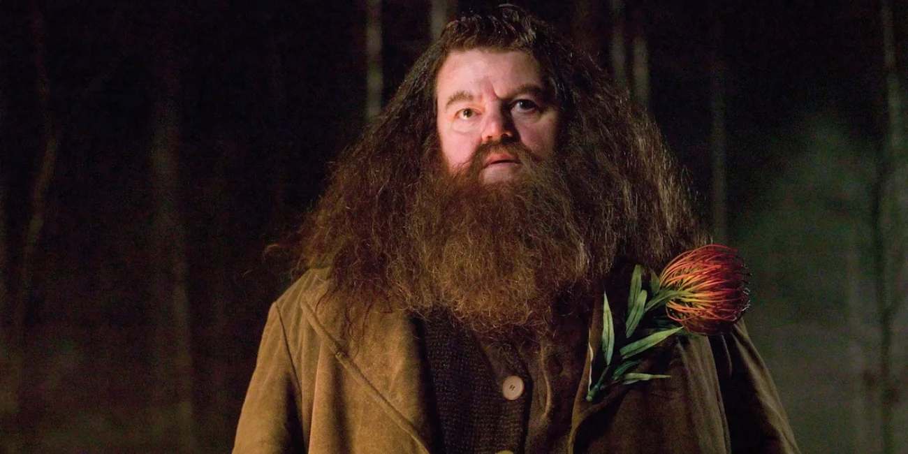 Robbie Coltrane jako Rubeus Hagrid.