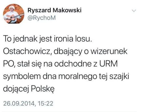 A tak bard i "kabareciarz" dobrej zmiany Ryszard Makowski.