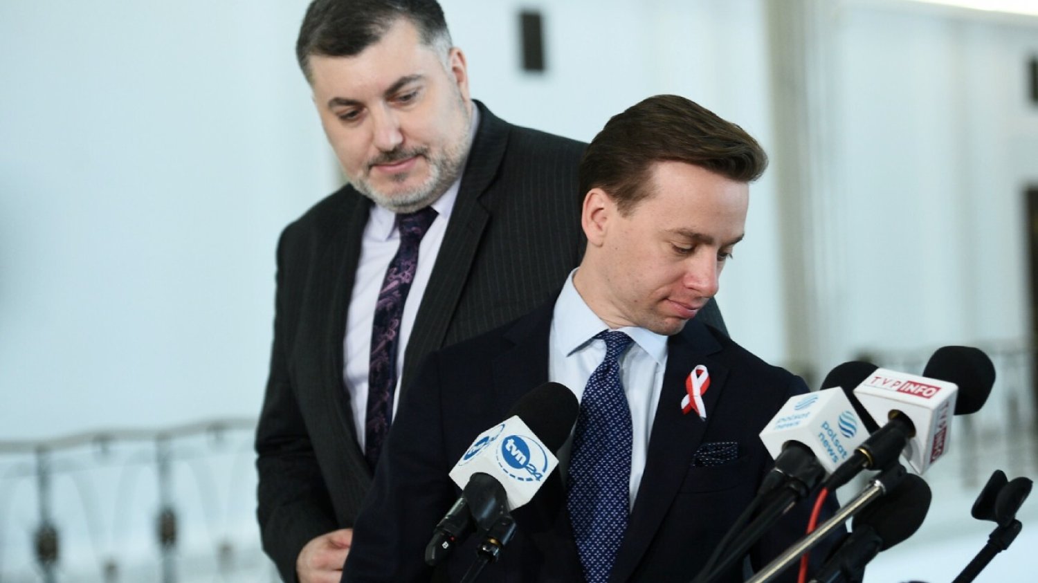 Artur Dziambor w Konfederacji w towarzystwie Krzysztofa Bosaka.