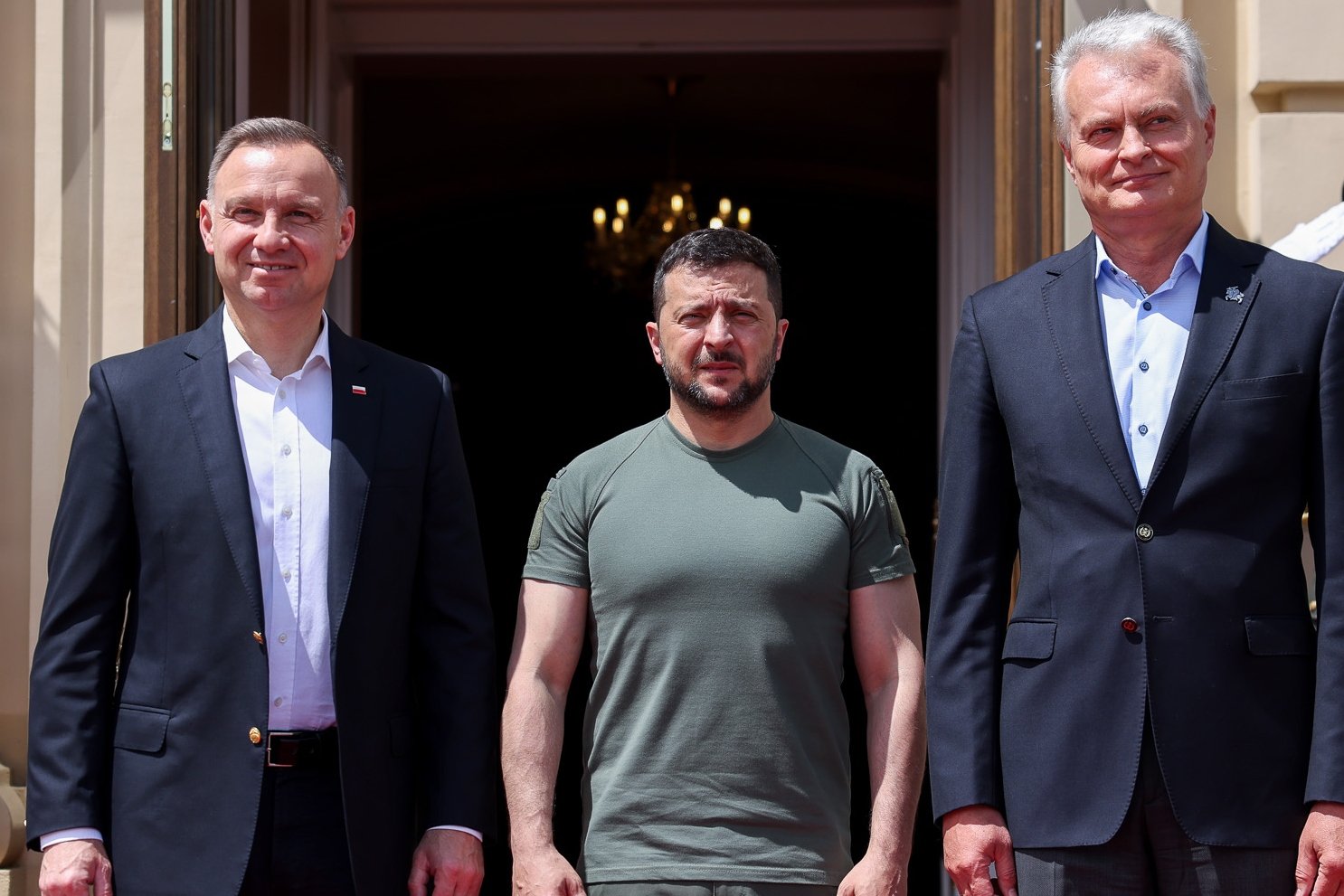 Prezydenci Polski, Ukrainy i Litwy w Kijowie.