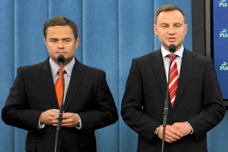 Adam Hofman i Andrzej Duda to najważniejsze postaci w sztabie wyborczym PiS.