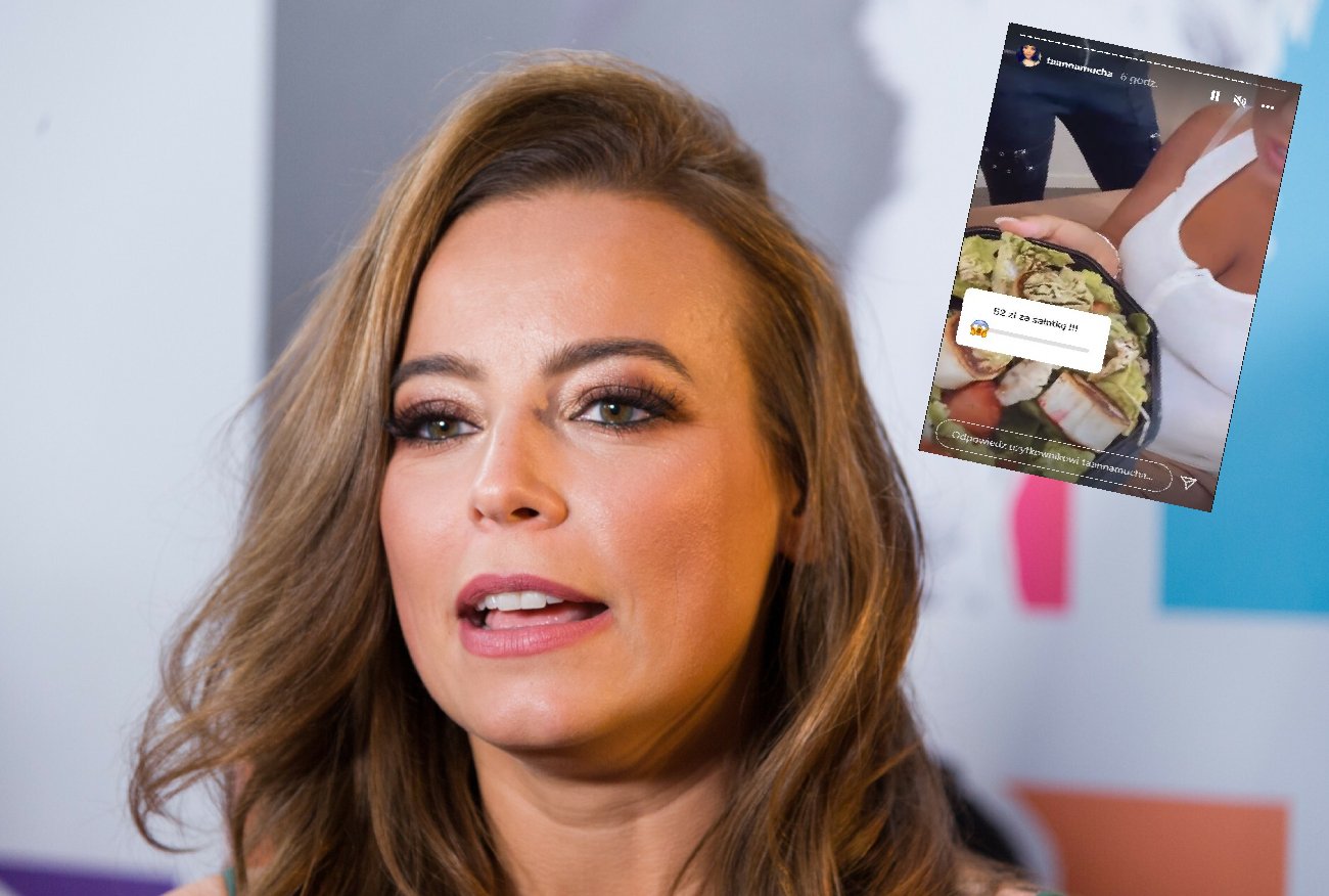 Anna Mucha pokazała sałatkę na Instagramie, porównując ją do swojego biustu