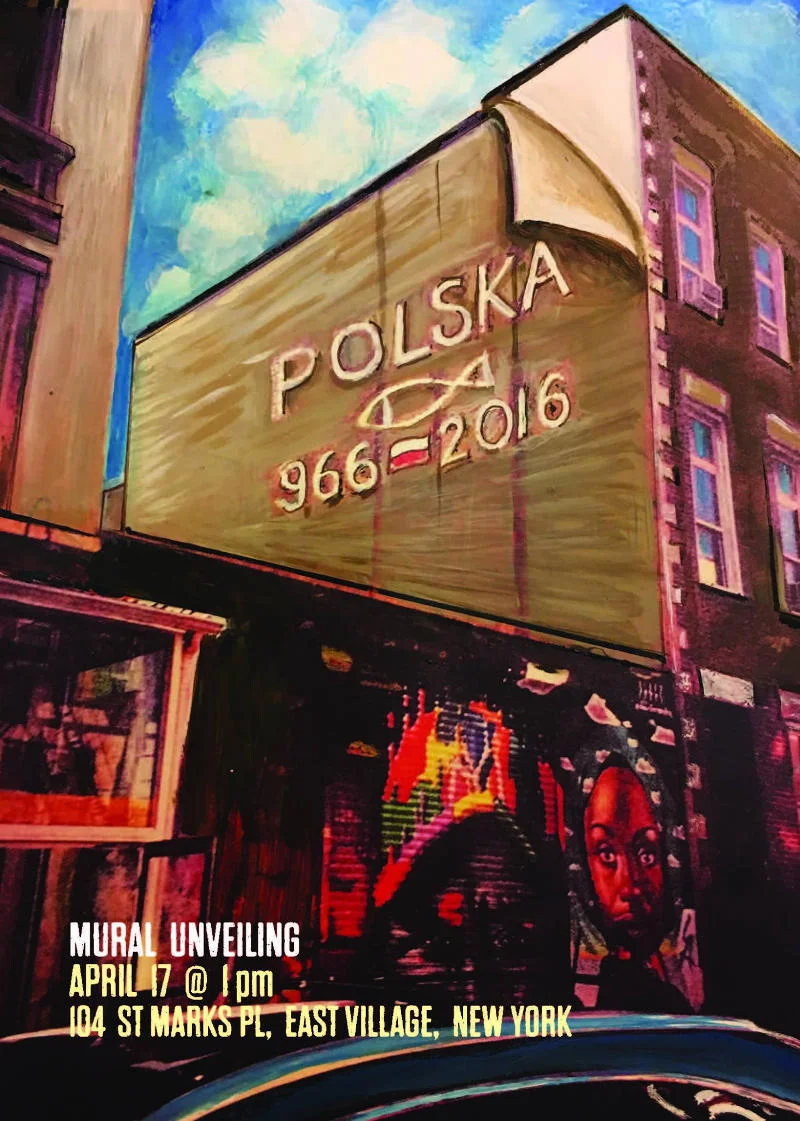 Plakat promujący nowojorski mural.