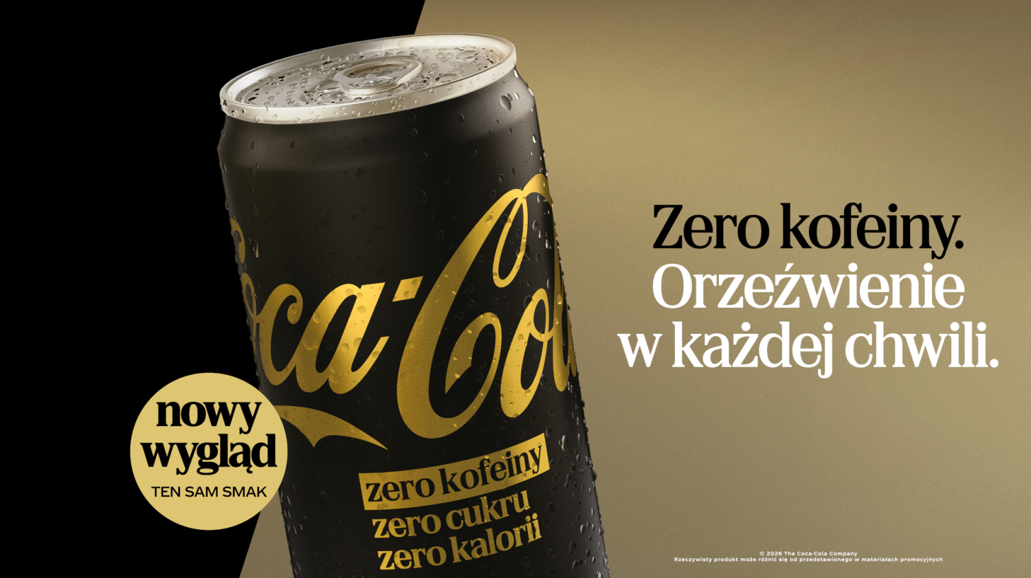 Dobry wieczór bez kompromisów. Coca-Cola Zero Kofeiny, Zero Cukru, Zero Kalorii w nowej odsłonie