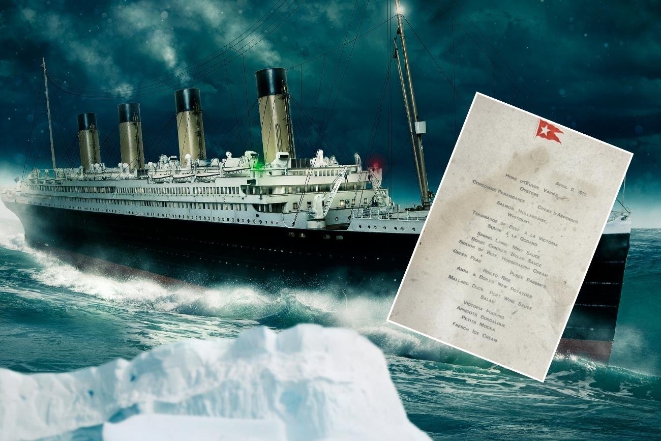 Na aukcję zostało wystawione menu z Titanica