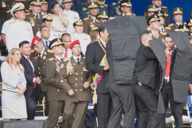 W zamachu nie udało zabić się prezydenta Wenezueli.