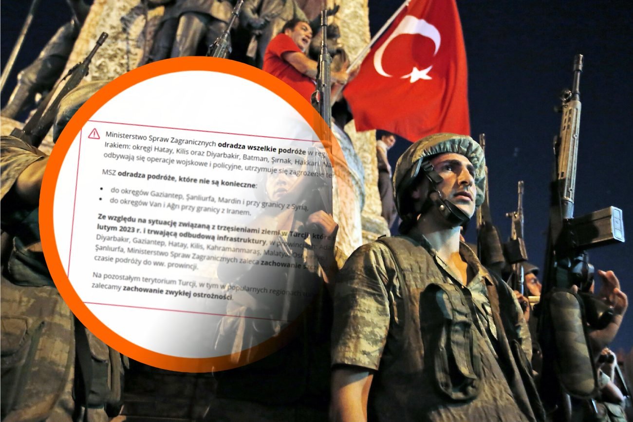 MSZ ostrzega przed podróżami w niektóre części Turcji.
