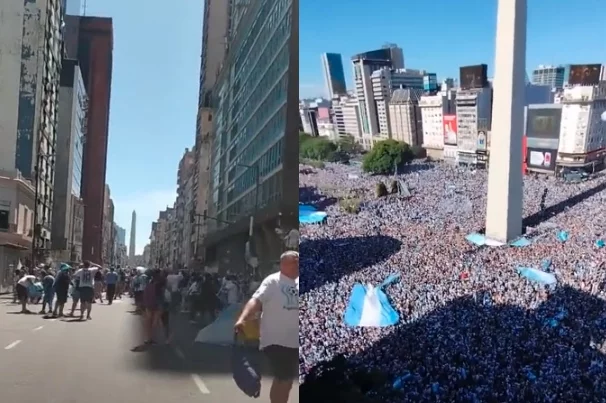 Tłumy Argentyńczyków zebrały się na ulicach Buenos Aires.