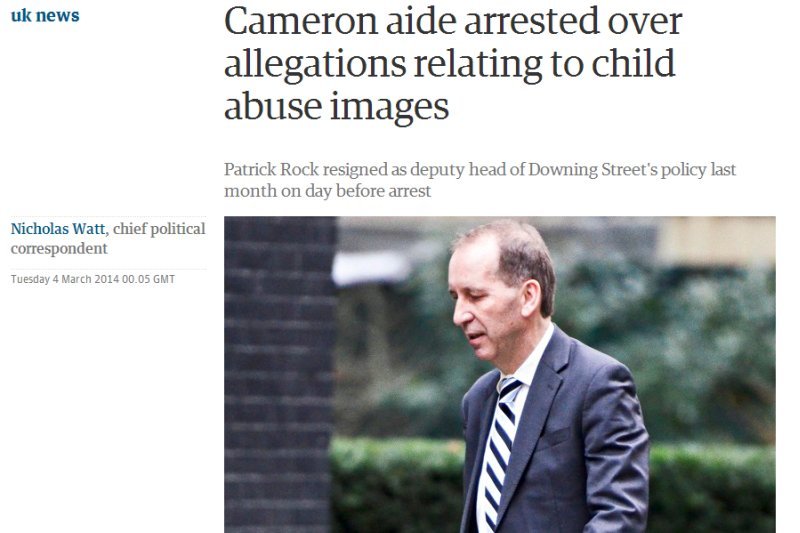 Doradca Davida Camerona został aresztowany w związku z posiadaniem pornografii dziecięcej.