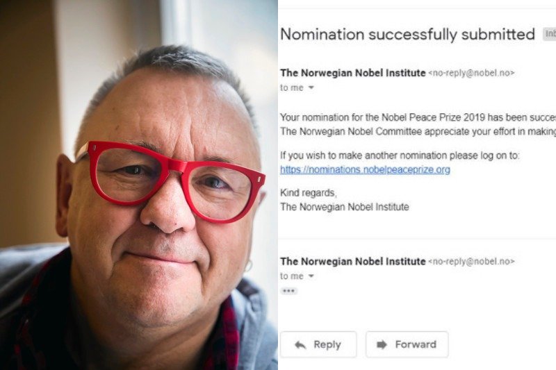 Dziennikarz TVN Turbo zgłosił nominację Jurka Owsiaka do Pokojowej Nagrody Nobla.