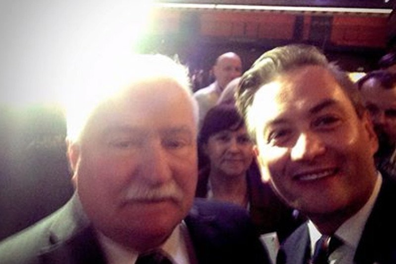 Prezydent Słupska spotkał się z byłym prezydentem Polski.