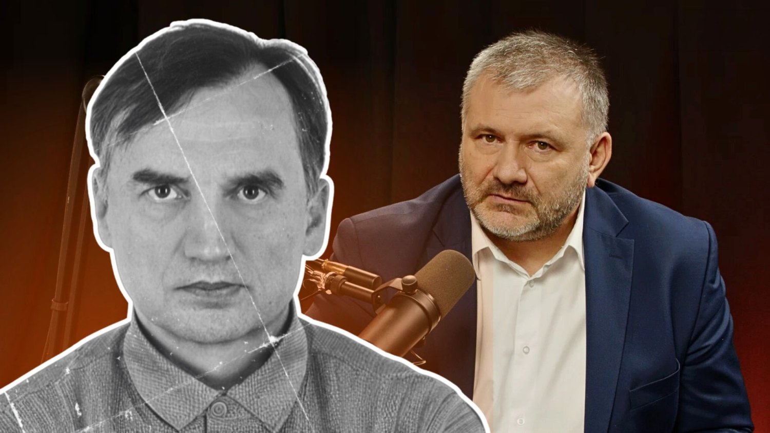 Po prawej minister sprawiedliwości i prokurator generalny Waldemar Żurek w studio naTemat. Po lewej wizerunek jego poprzednika, Zbigniewa Ziobry, z listu gończego. Po prawej minister sprawiedliwości i prokurator generalny Waldemar Żurek w studio naTemat. Po lewej wizerunek jego poprzednika, Zbigniewa Ziobry, z listu gończego.