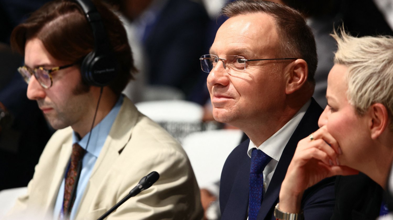 Prezydent Duda spotkał się z dziennikarzami podczas szczytu COP28 w ZEA