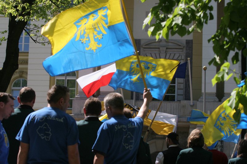 Protest Ślązaków pod KPRM