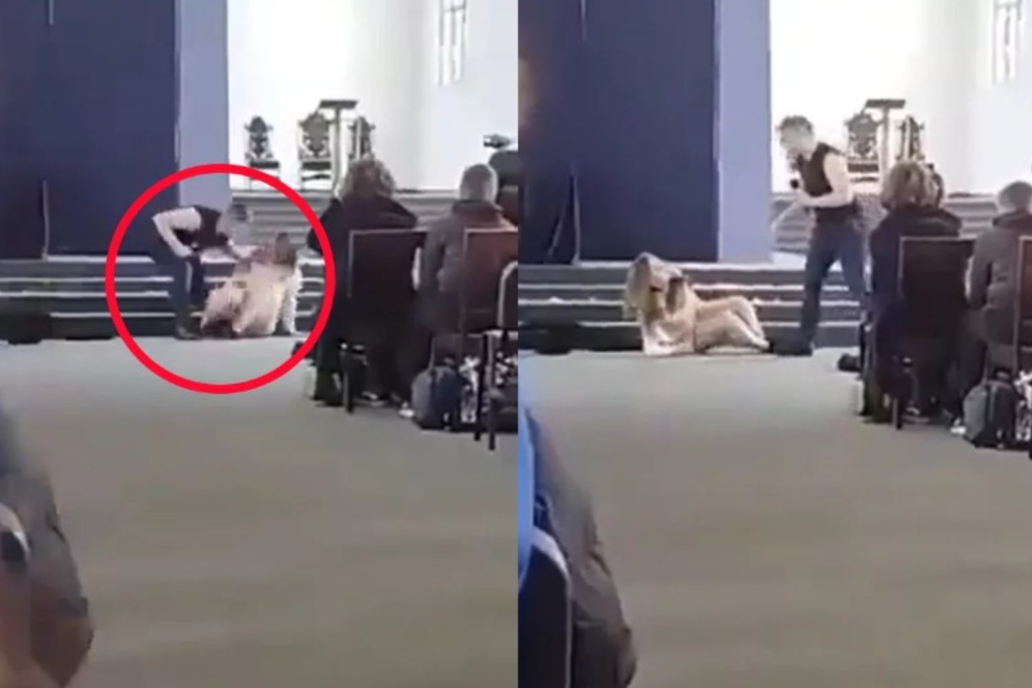 Kadry z kontrowersyjnych rekolekcji w Toruniu.