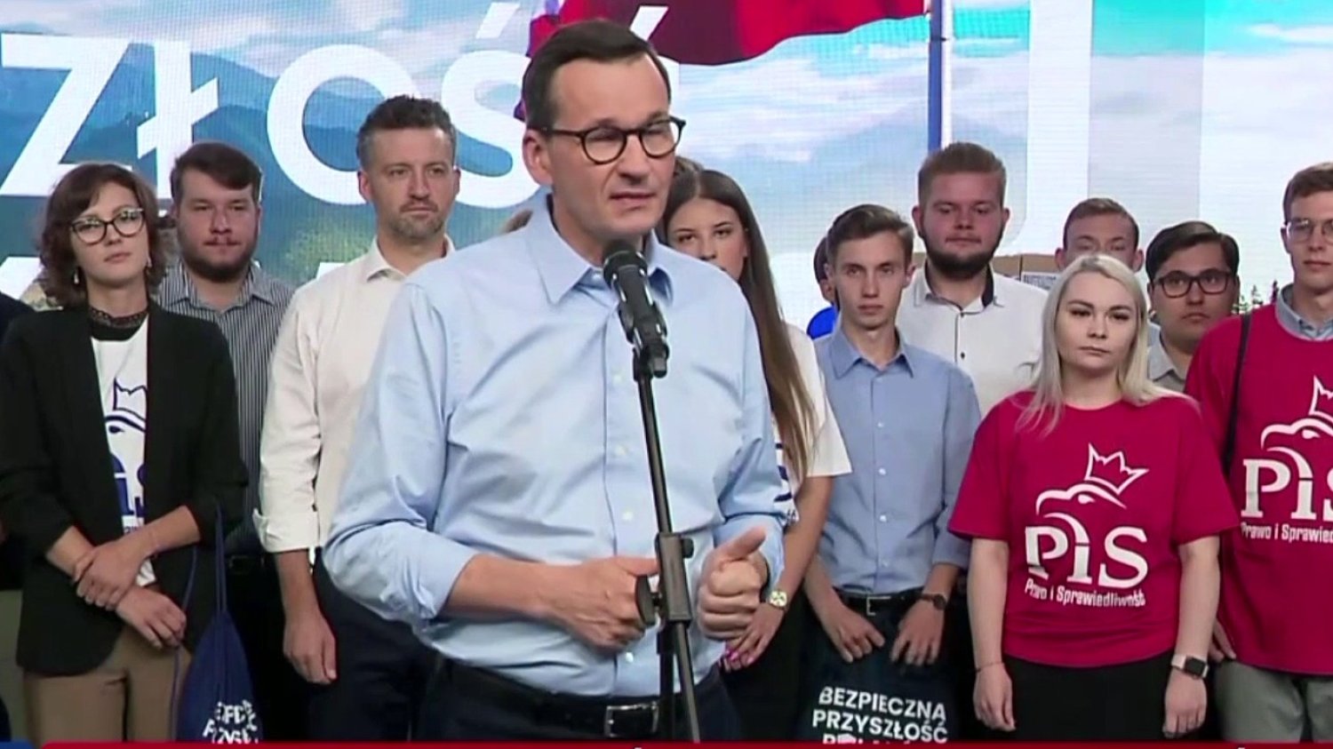 Mateusz Morawiecki ostrzegł widzów TVP przed... PiS Mateusz Morawiecki w TVP Info.