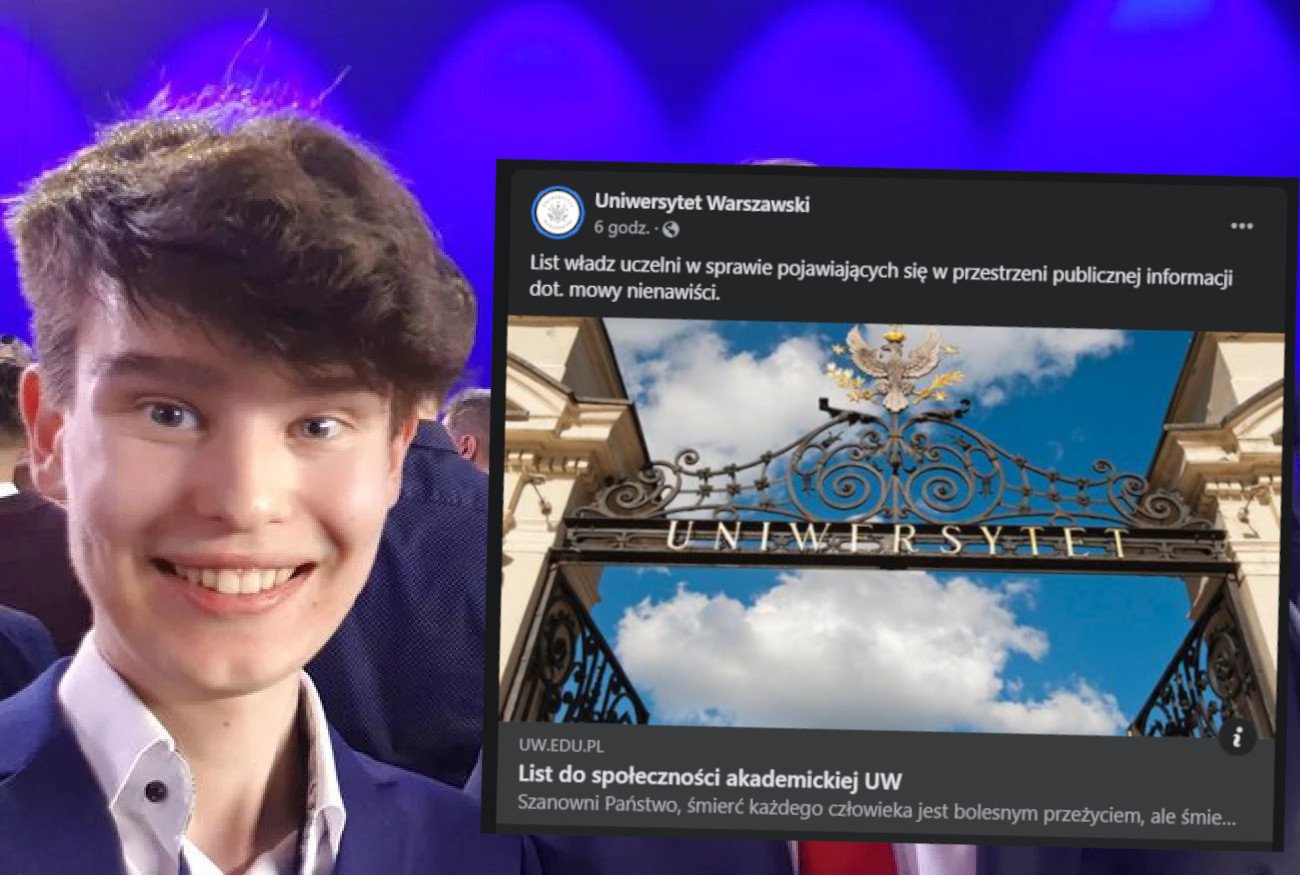 Władze Uniwersytetu Warszawskiego reagują na petycję studentów ws. Oskara Oskara Szafarowicza