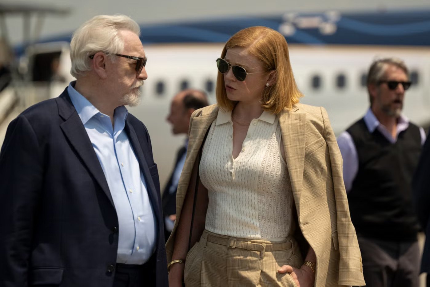 Logan Roy i Shiv Roy