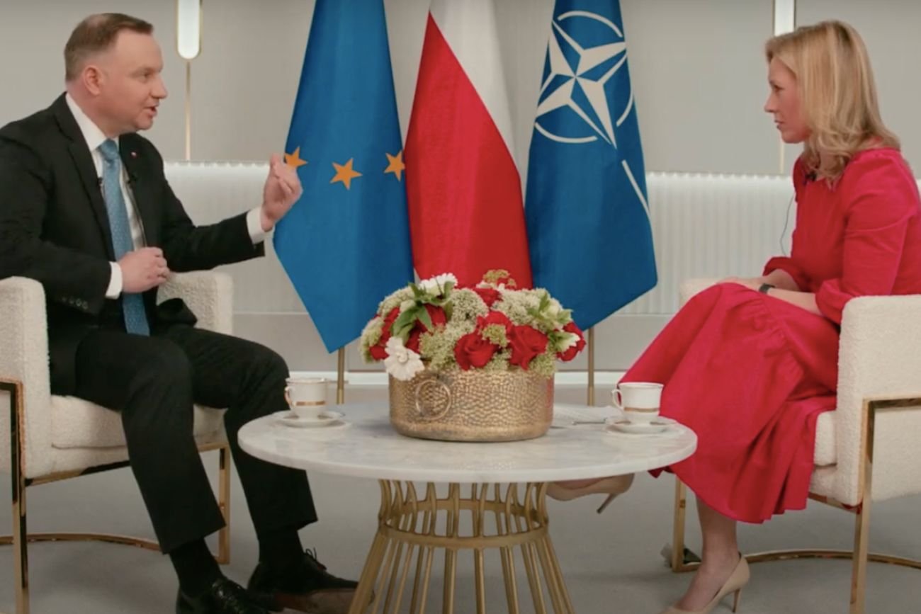 Andrzej Duda mówił w brytyjskiej stacji BBC o inwazji Rosji na Ukrainę.
