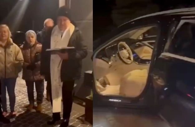 Ksiądz poświęcił maybacha.