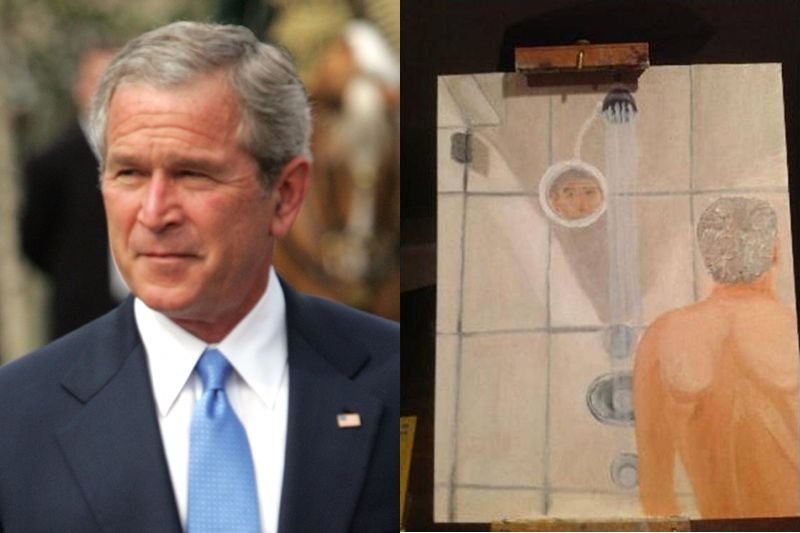 Niedawno do internetu wyciekły zdjęcia obrazów namalowanych przez Georga W. Busha.