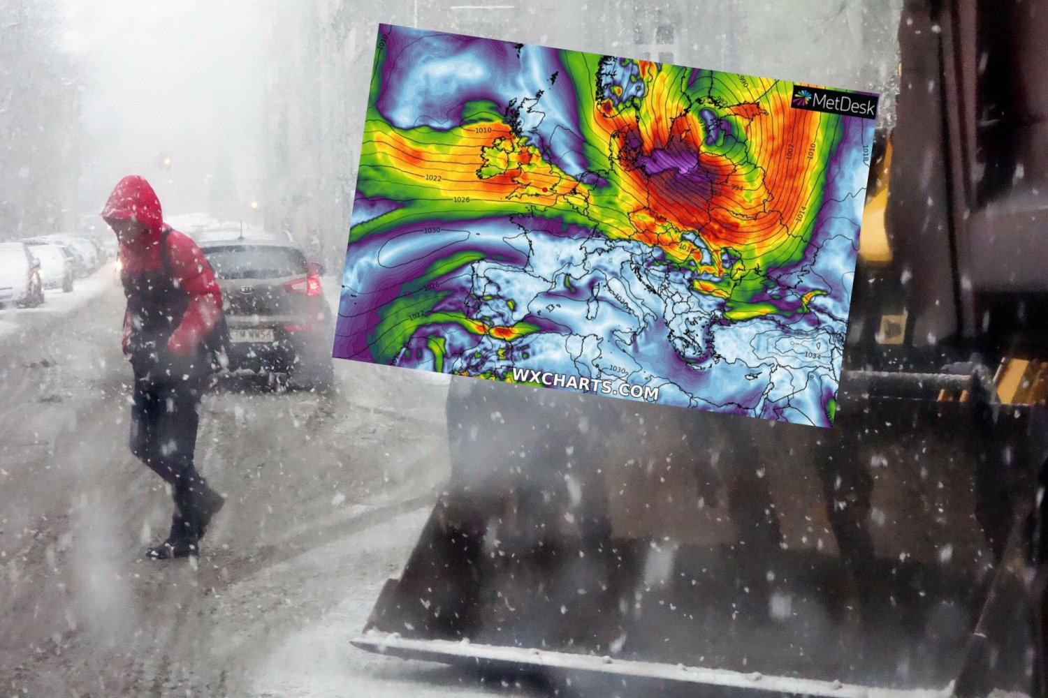 Czekają nas przed weekendem wichury i opady śniegu oraz śniegu z deszczem.