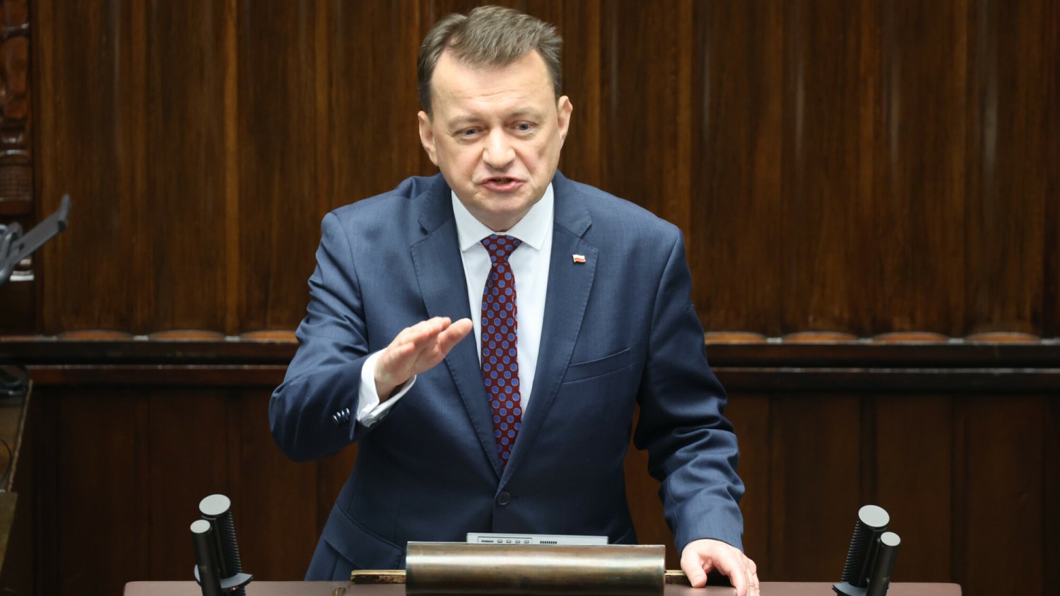 Awantura w Sejmie. Opozycja nazwała Błaszczaka "tchórzem".