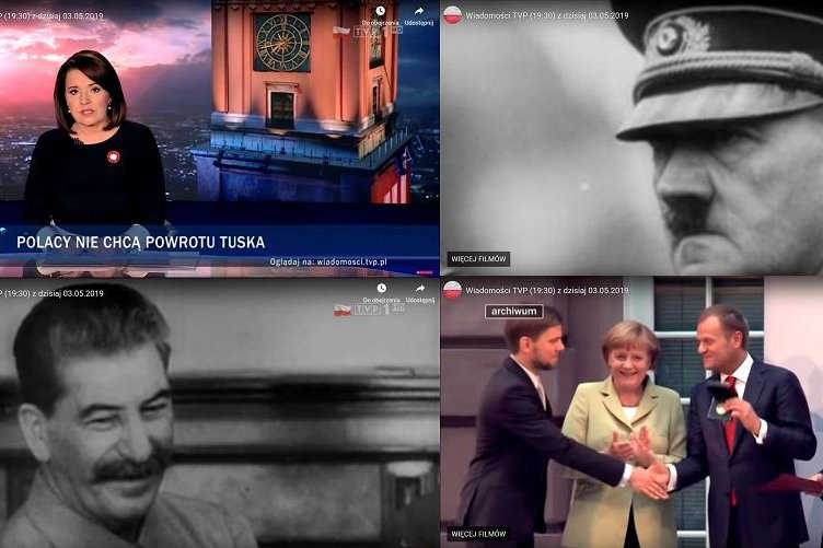 Czeski dziennikarz Filip Harzer zwrócił uwagą na materiał "Wiadomości" TVP na temat wykładu Donalda Tuska. W programie publicznego nadawcy pojawiły się kadry z wizerunkami Adolfa Hitlera i Józefa Stalina.