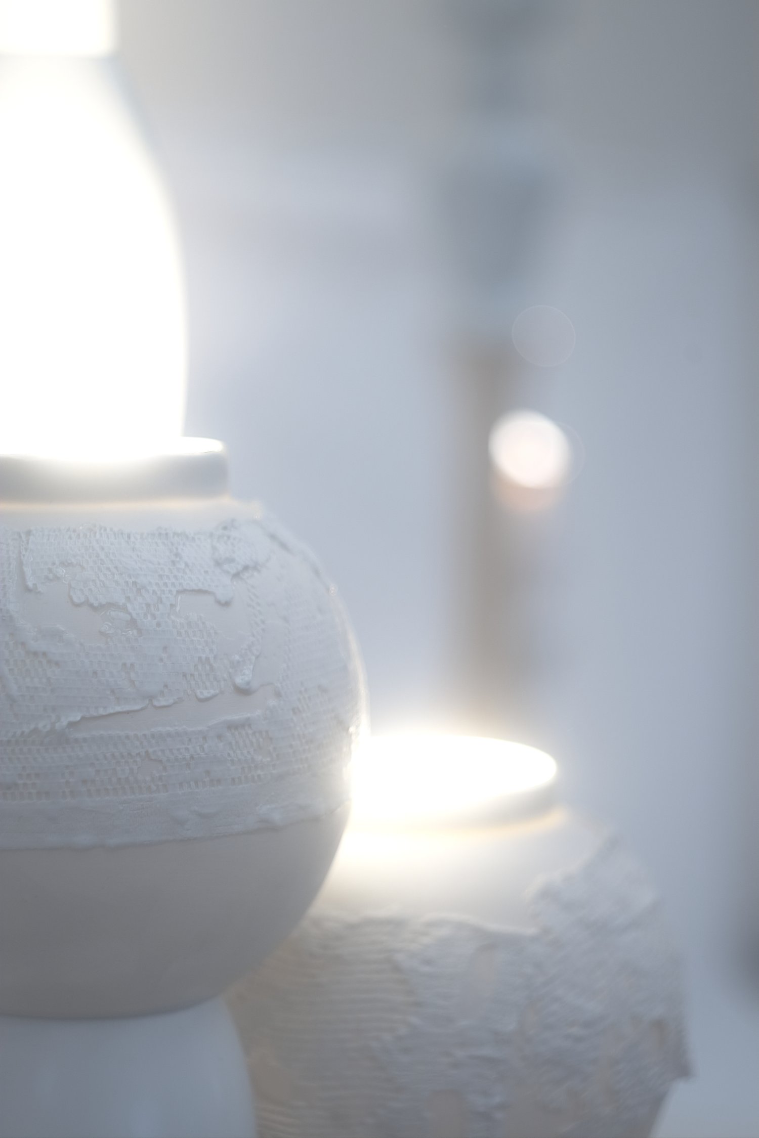 Lampa _Lacetrace, klosze wykonane w fabryce Kristoff