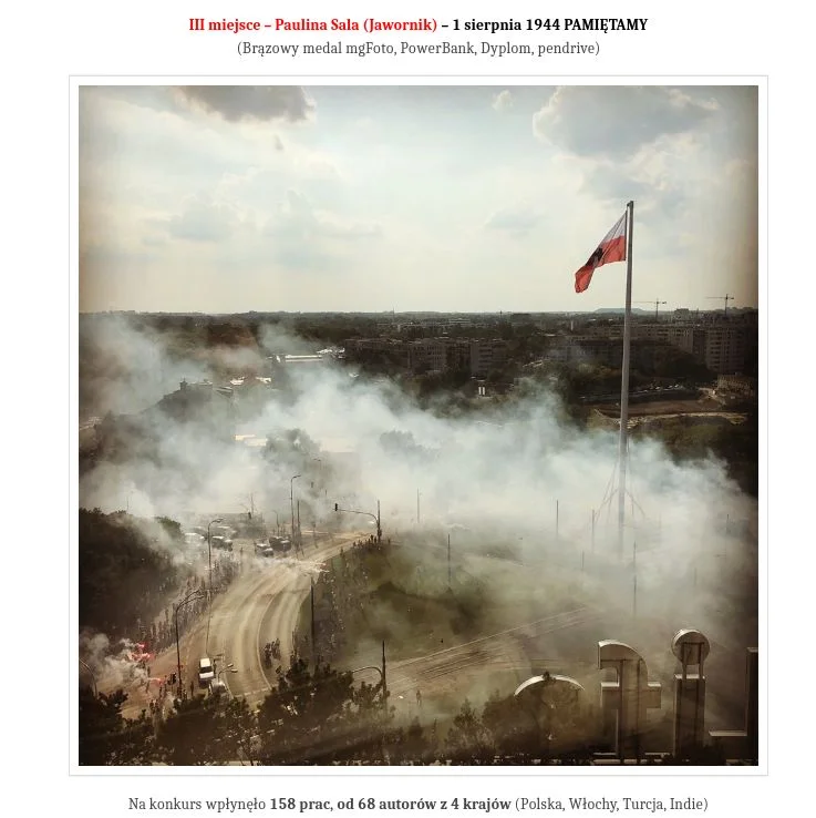 Praca fotograficzna autorstwa Pauliny Sali z Jawornik, którą wyróżniono w jednym z międzynarodowych konkursów w 2019 roku. Praca fotograficzna wyróżniona w jednym z konkursów. Autorką zdjęcia jest Paulina Sala z gminy Jawornik.