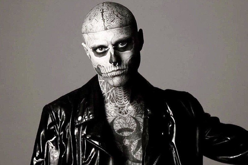 Rick Genest znany jako Zombie Boy miał 34 lata.
