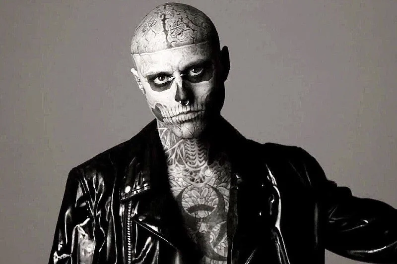 Rick Genest znany jako Zombie Boy miał 34 lata.