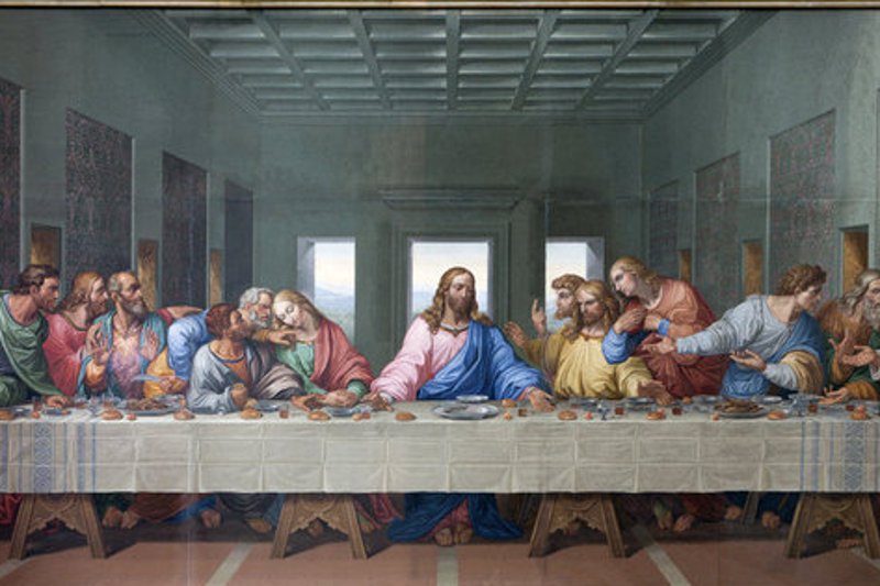 "Ostatnia wieczerza" - obraz Leonarda Da Vinci z końcówki XV w.
