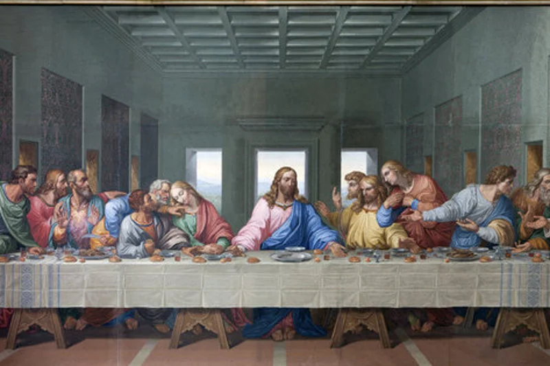 "Ostatnia wieczerza" - obraz Leonarda Da Vinci z końcówki XV w.