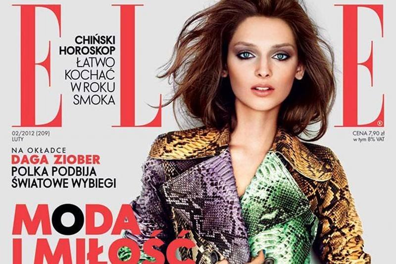 Daga Ziober na najnowszej okładce Elle Polska