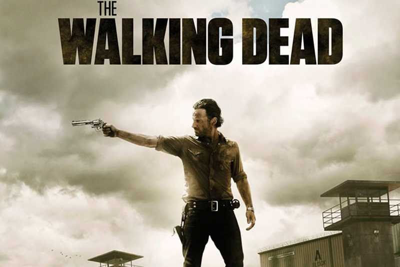 Fragment plakatu trzeciej serii "The Walking dead" / "Żywe trupy