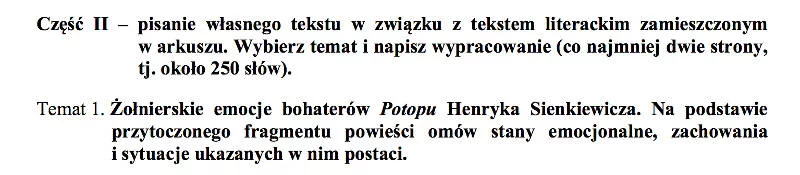 Czy scena wbijania na pal to właśnie to, co koniecznie musiało być na maturze?