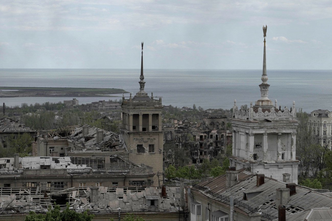 Tak wygląda obecnie zniszczony przez Rosjan Mariupol.