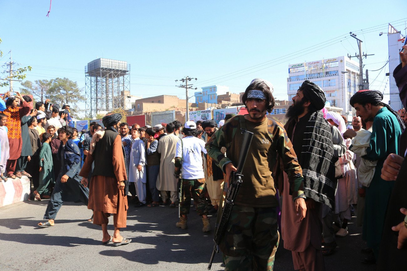 Główny plac w Heracie, gdzie talibowie powiesili ciało.